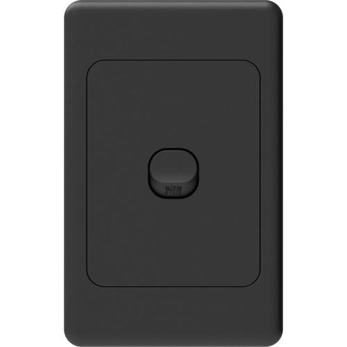 Number 8 Light Switch 250 Volt Black