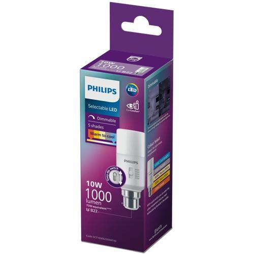 Philips LED Stick 10 Watt 1000 Lumen B22 5Cct Dim Frosted