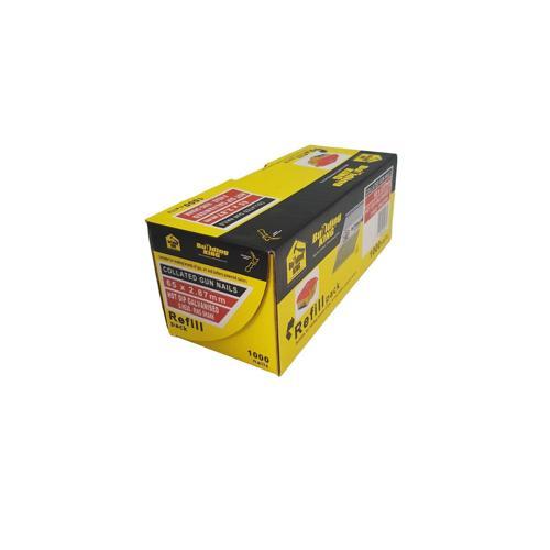 Building King Collated Gun Nail 65G X 2mm Pack 1000 Galvanised Pack of 1 000