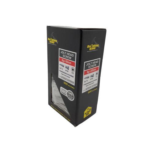 Building King Jolt Screw 8G X 65mm Grey Ruspert Pack of 500