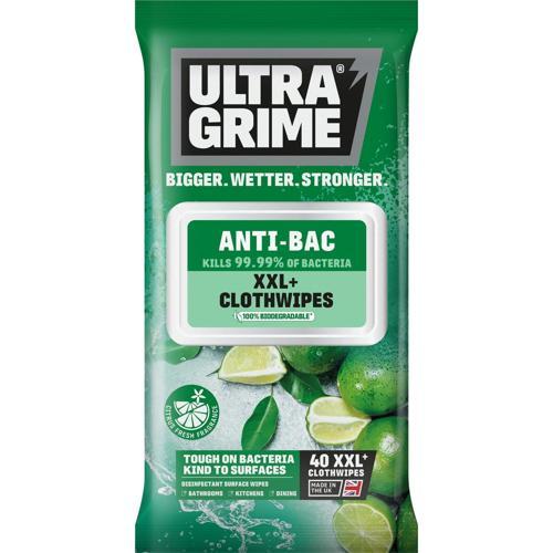Anti-Bacterial Clothwipes XXL 40PK