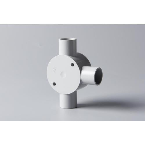 CONDUIT JUNCTION BOX 3-WAY 20mm GREY