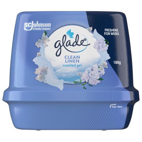 Glade Air Freshener Gel 180g Clean Linen