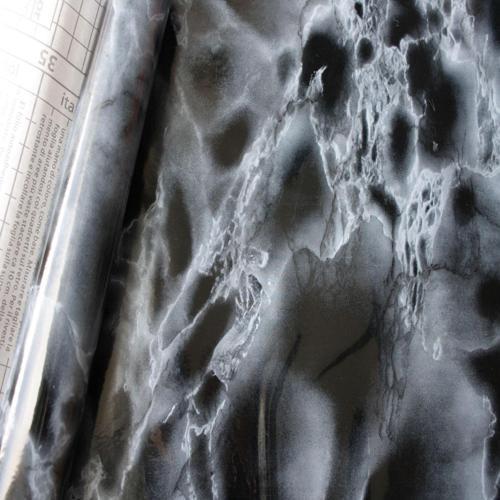 DECOR FILM BLACK MARBLE 67.5cm X 2M