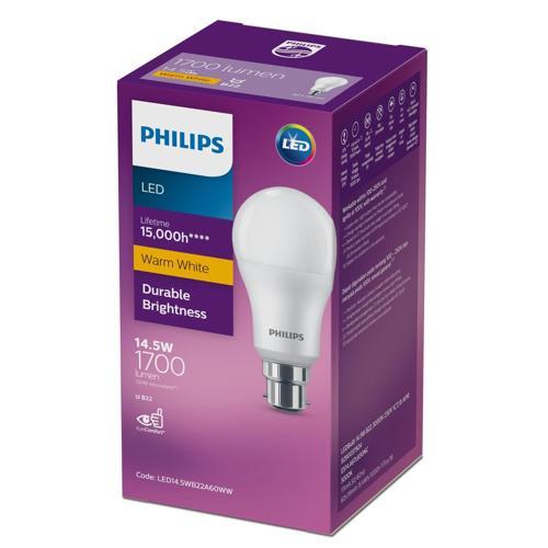 Philips LED Bulb 14.5 Watt 1700 Lumen B22 Warm White Frosted