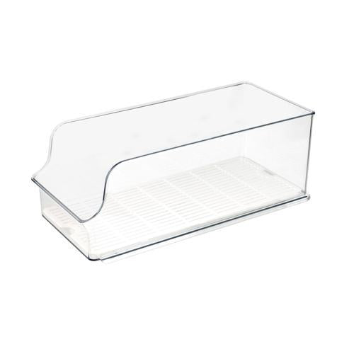 Nouveau Tall Fridge Bin 390 X 180mm Clear