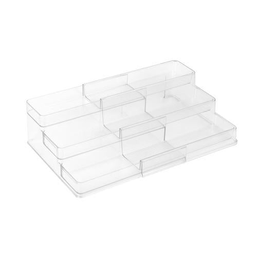 Nouveau Expandable 3-Tier Storage Rack Clear