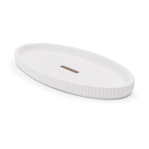 Venice Diatomite Vanity Tray 6.12 Inches White