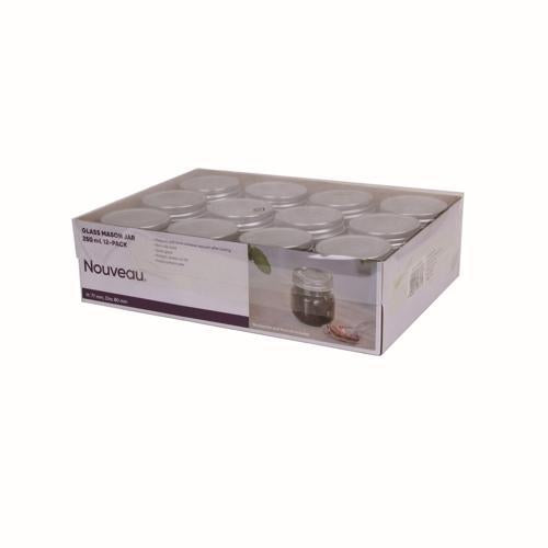 Nouveau Preserving Jar Soda Glass 250mL 12 Pack of 12
