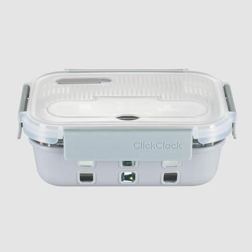 ClickClack Bento Box Glass Clickclack 900mL Clear