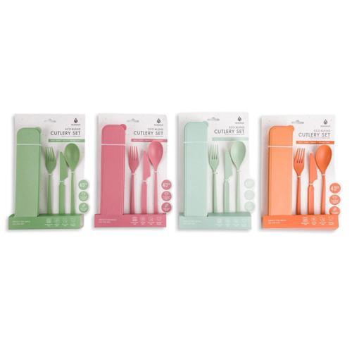 Core Home Core Kitchen Portable Wheat Cutlery Set Multi