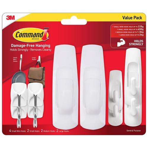 Command Mixed Hooks 10 Pack of 10