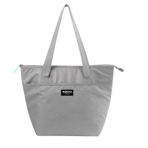 Igloo Essential Tote Cooler Bag 14 Can Gray Twill