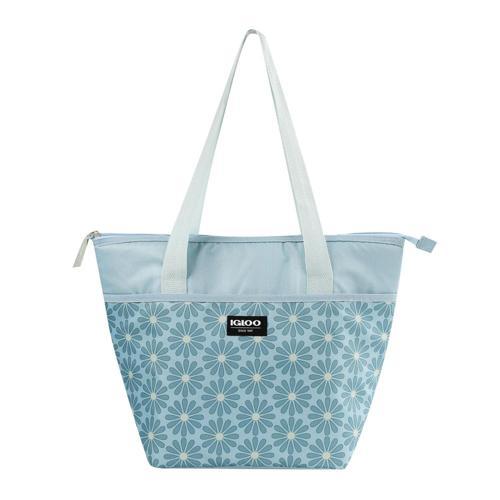 Igloo Essential Tote Cooler Bag 14 Can Gingham Blue