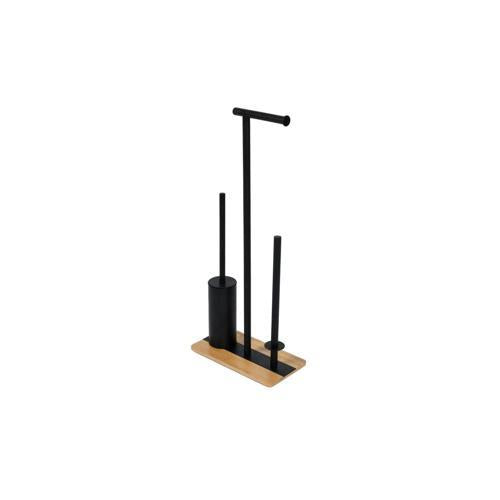 Nouveau Toilet Brush & Roll Holder Black
