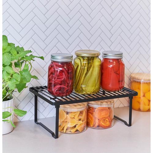 Nouveau Shelf Rack Stackable Black