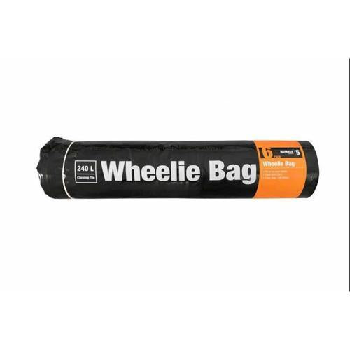 Number 8 Rubbish Bag Wheely Bin/Drum 240L 6 Pack