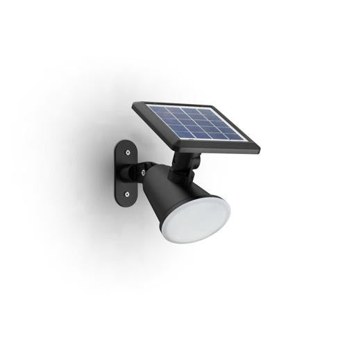 Philips Jivix LED Solar Wall Light 1.4W Black