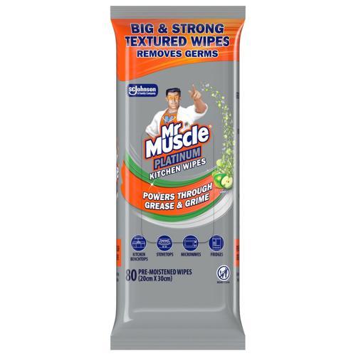 Kitchen Wipes Mr Muscle Appl 80PK