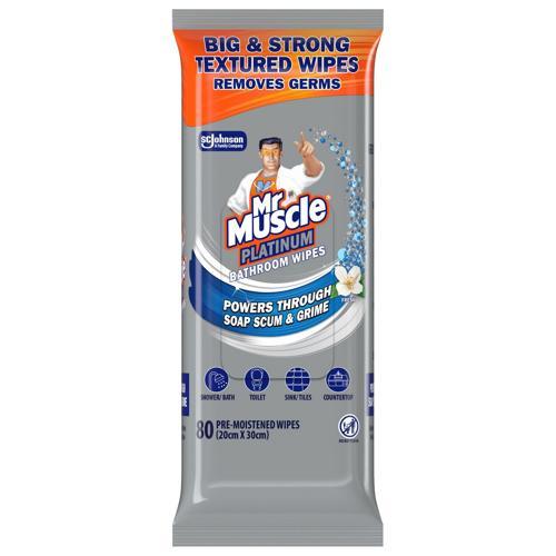 Bathroom Wipes Mr Muscle Fresh 80PK