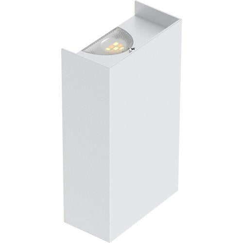 8W Square Indoor Wall Light Wht