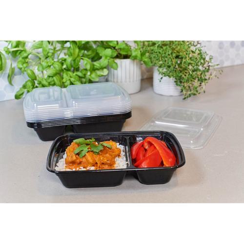 Nouveau Meal Prep Containers 7 Piece 700mL Black