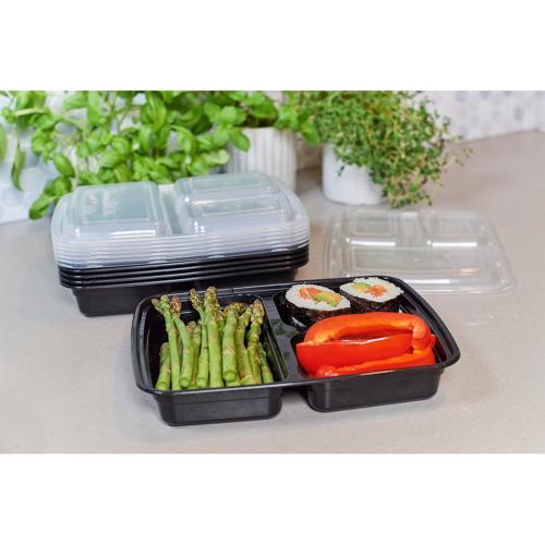 Nouveau Meal Prep Containers 7 Piece 928mL Black