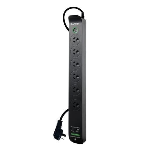 Jackson Raptor 6X - 6 Outlet Slimline 45W PD Powerboard
