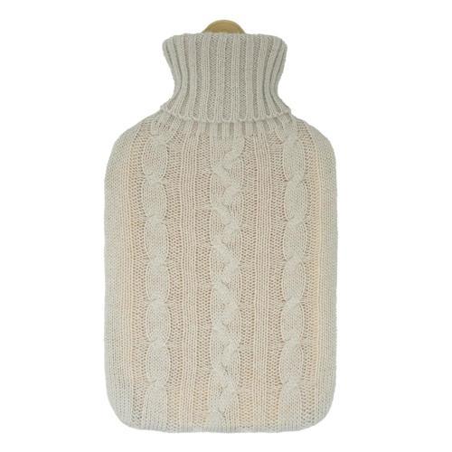 Nouveau Hot Water Bottle With Knitted Cover 1.9l Birch