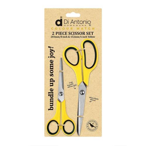 Di Antonio Scissor Set 2 Piece Yellow