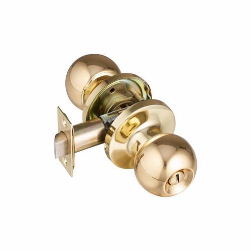Schlage Regent Denver Privacy Knob Polished Brass Finish