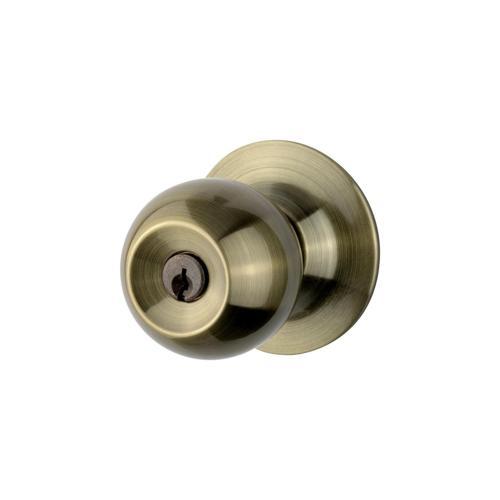 Sylvan Quest Entrance Knob Set Antique Brass Finish