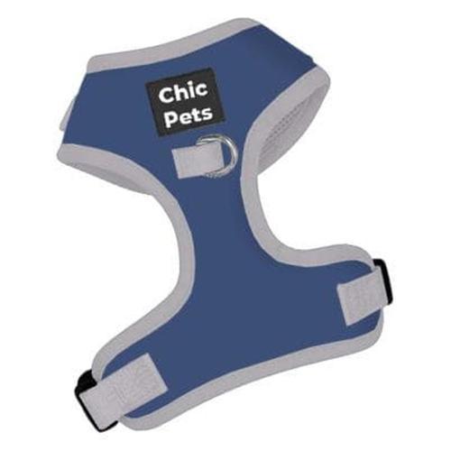 Chic Pets City Classic Chest Plate Harness Blue S