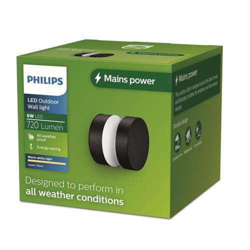 Philips Wall Light 600 Lumens 6 Watts Warm White