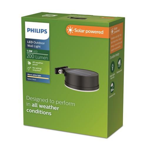 Philips Wall Light Solar 200 Lumens 1.5 Watts Warm White 9.29E+11