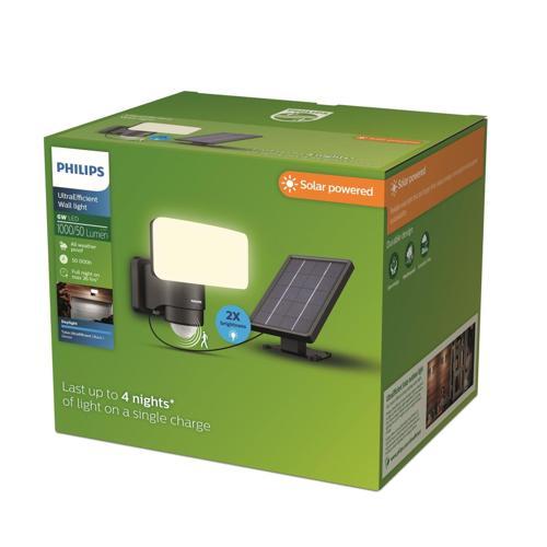 Philips Security Light Solar Ultra Efficient 1000 Lumens 6.7 Watts Cool White