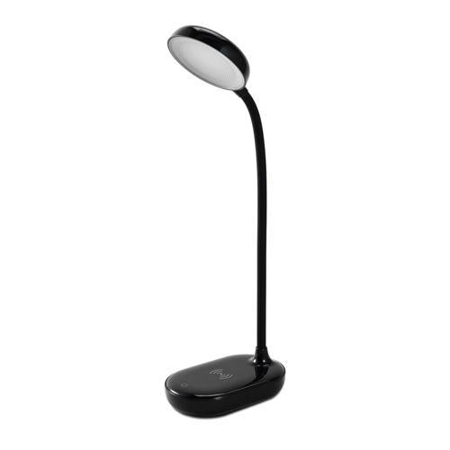 Orbit Lighting Round Desk Lamp 15W Wireless Charging - Black