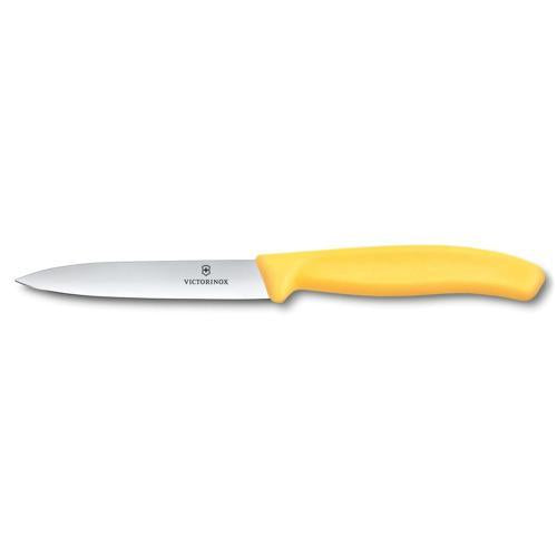 PARING KNIFE STRT 10cm YELLOW VICTX