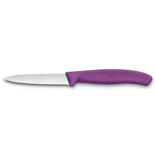 PARING KNIFE WAVY 8cm PURPLE VICTX