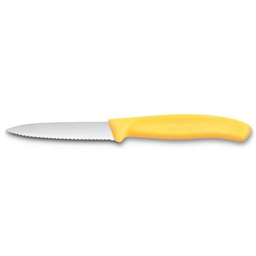 PARING KNIFE WAVY 8cm YELLOW VICTX