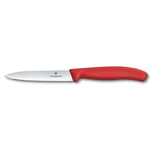 PARING KNIFE STRT 10cm RED VICTX
