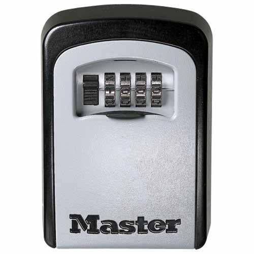 Master Lock Wall Mount Key Safe 18.5cm 13.5cm L: 5.3cm Black And Silver