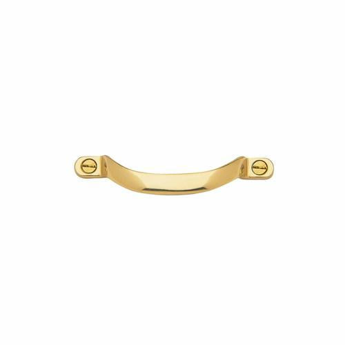 Windsor Offset Pull Handle 100mm Polished Brass Finish