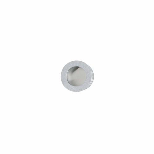 Miles Nelson Round Flush Finger Pull 30mm Satin Chrome