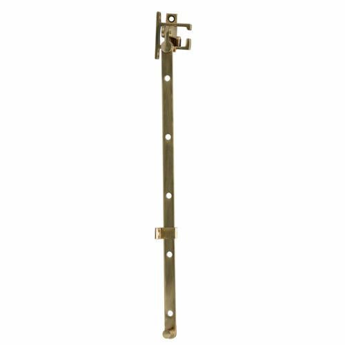 Miles Nelson Casement Stay 350mm Brass
