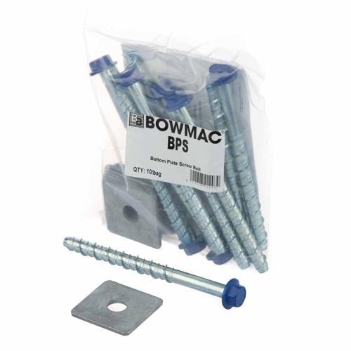 Bowmac Bottom Plate Screw Bolt (10/Bag) M10 X 140mm Electro Pack of 10