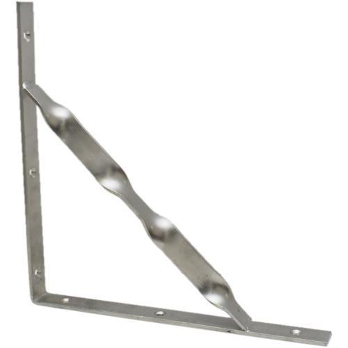 Carinya Twisted Stayed Angle Bracket Zinc 400 X 250 X 25mm Silver