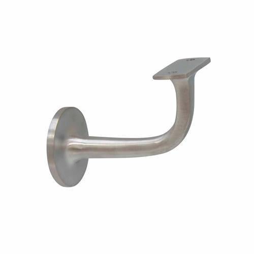 Windsor Stair Rail Bracket 75mm Flat Mount Satin Chrome Finish