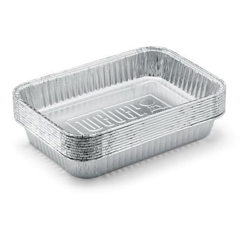 Weber BBQ Drip Pans Small Silver Pack of 10