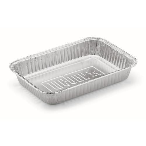 Weber BBQ Drip Pans Large Silver